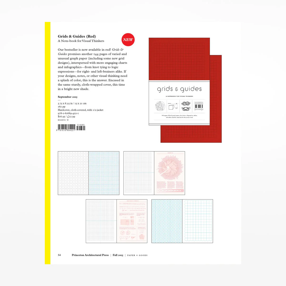 Grids & Guides (Red): A Notebook for Visual Thinkers - Image 3
