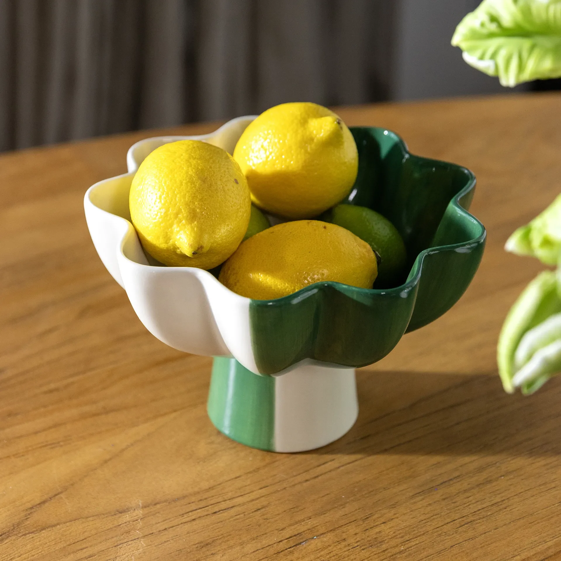 Sun Green Ceramic Bowl - Image 3