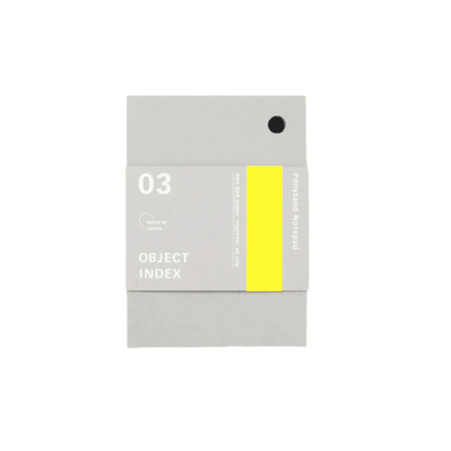 Object Index Penstand Notepad Grey B7