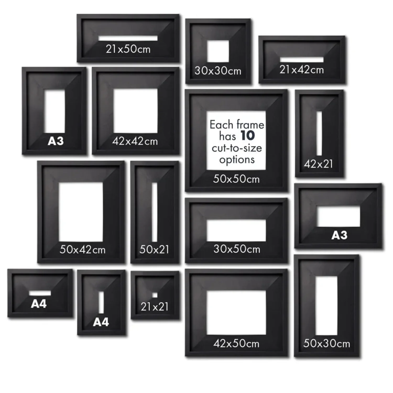 Black Pop Up Frame - A3 / A4 - Image 3