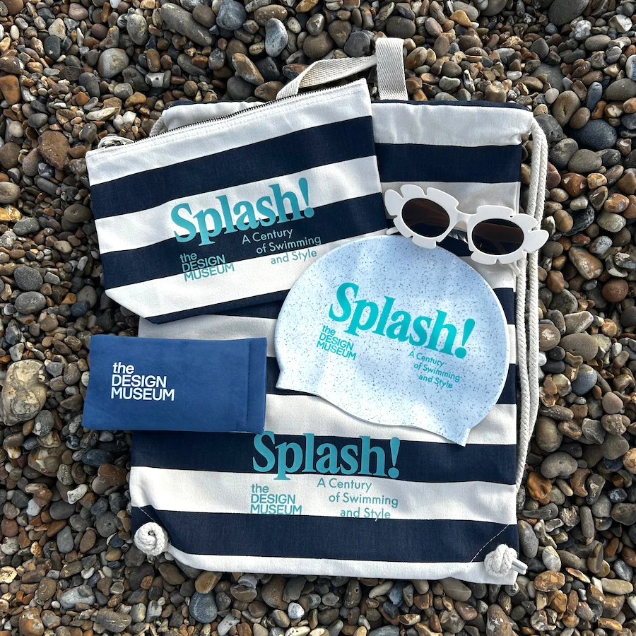 Splash Exhibition Gym Bag Navy Blue Stripe - Image 4