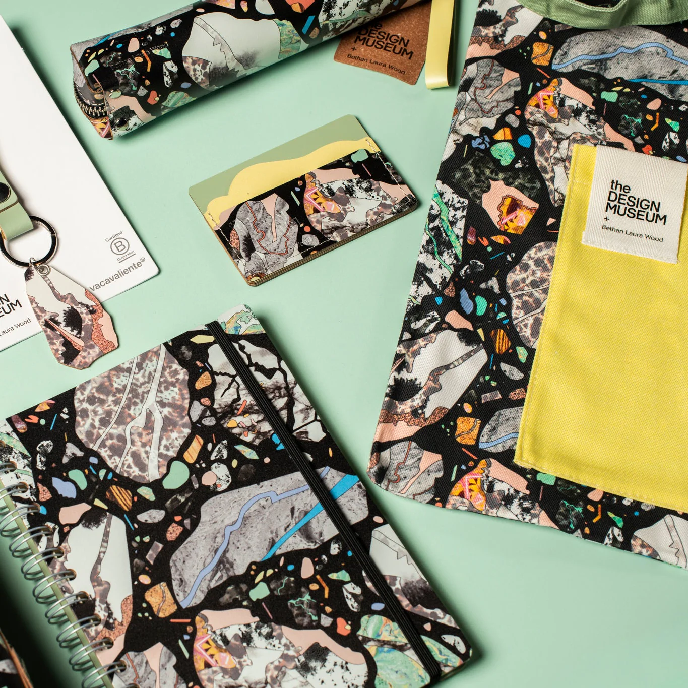 the Design Museum x Bethan Laura Wood Recycled Leather Card Holder - Image 3