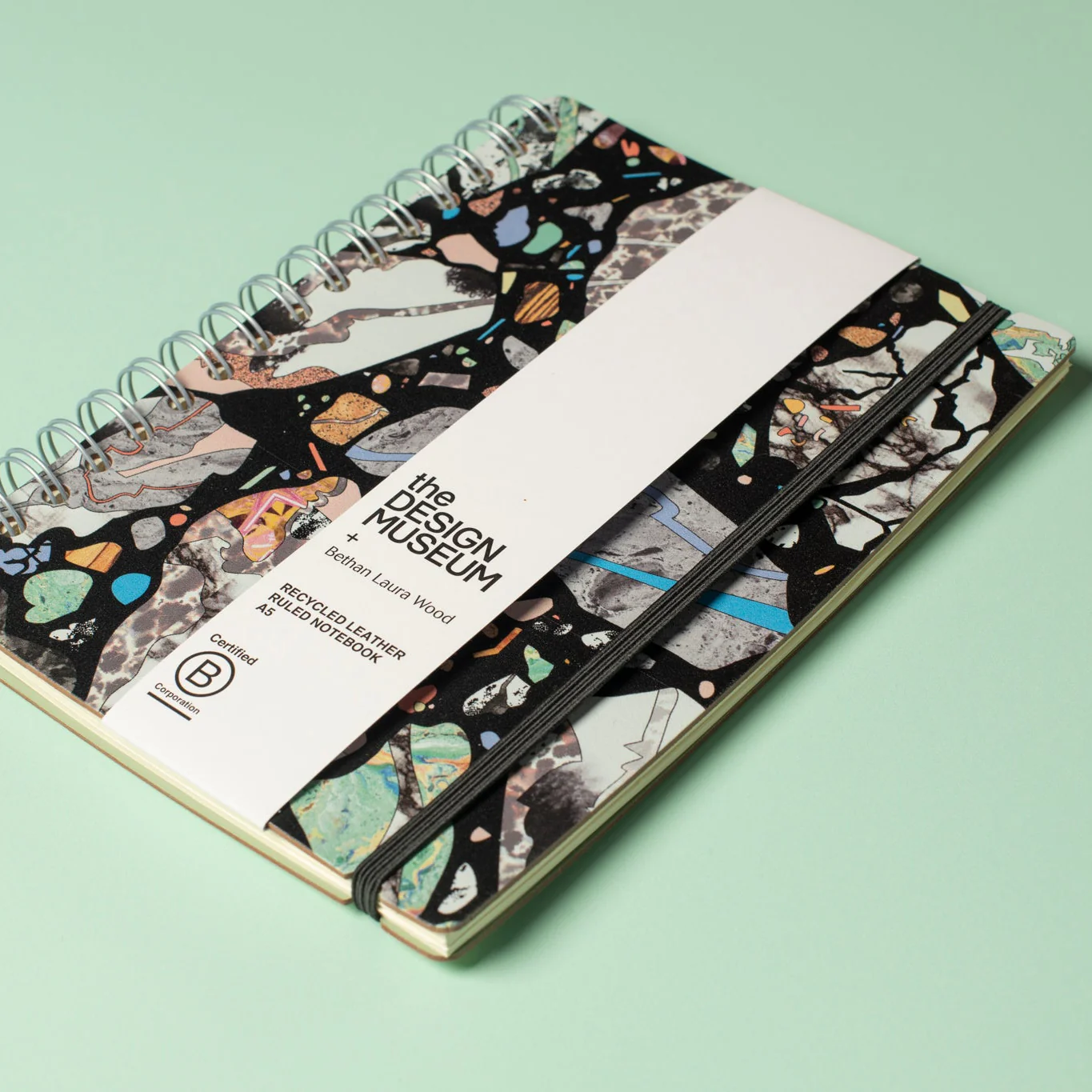 the Design Museum x Bethan Laura Wood Recycled Leather Notebook - A5 - Image 4