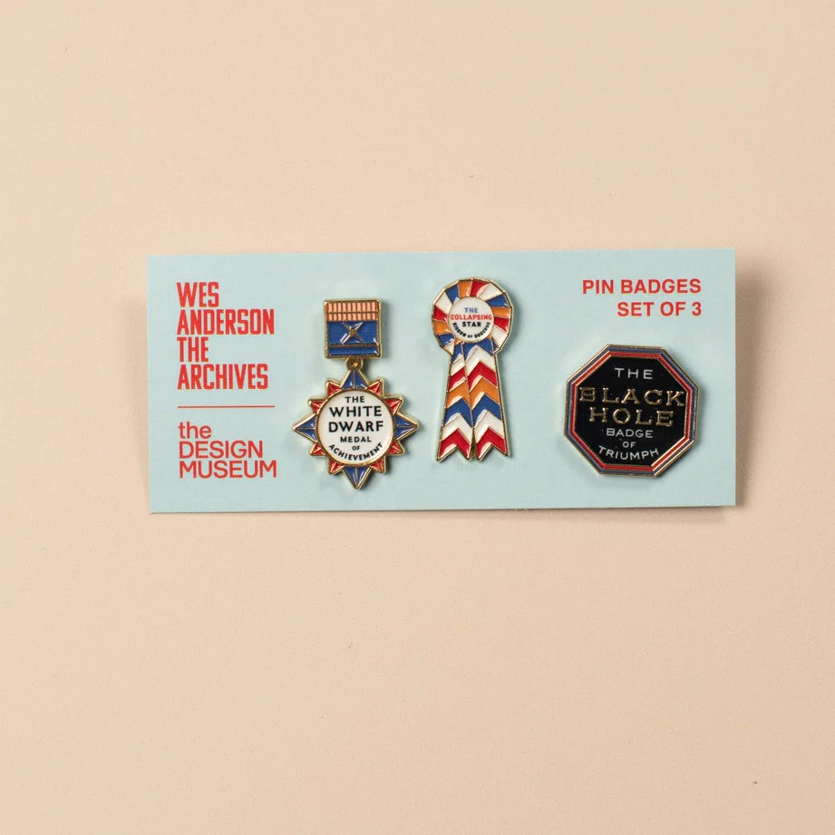 Wes Anderson Asteroid City Pin badge Medals Set of 3 - Image 2