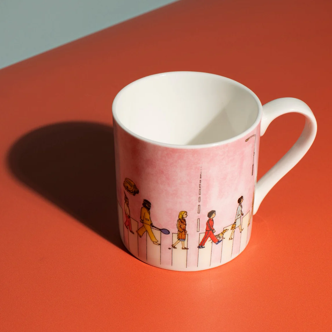 Wes Anderson Royal Tenenbaums Abbey Road by Eric Chase Anderson Mug - Image 3
